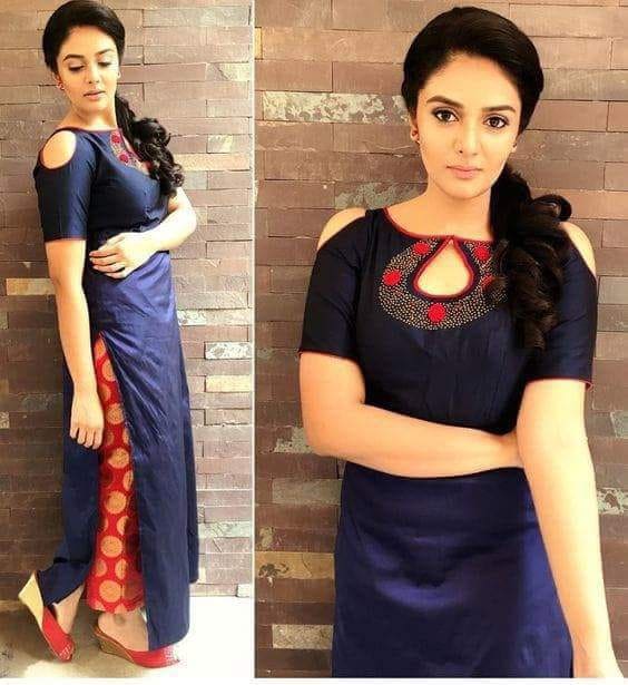 Brocade Silk Indo-Western Dress 